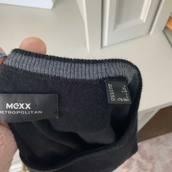 MEXX Metropolitan Black Pullover long sleeve Crew Neck Men’s Sweater Size Large - Picture 4 of 11